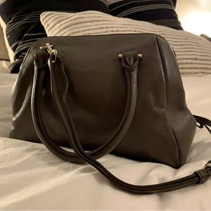 Genuine leather Banana republic taupe crossbody handbag with handles